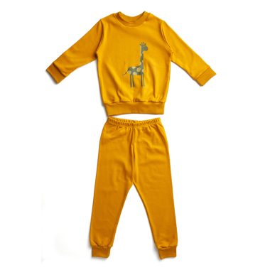 Mustard Pyjamas Giraffe Print