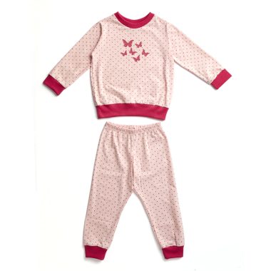 Pink Pyjamas Butterfly Print