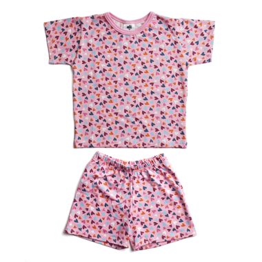 Heart Print Short PJ's