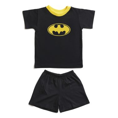Black PJ's - Batman Print