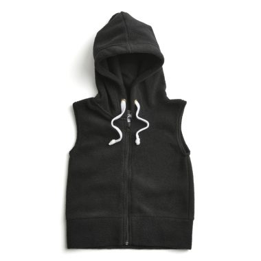 Black Sleeveless Hoody