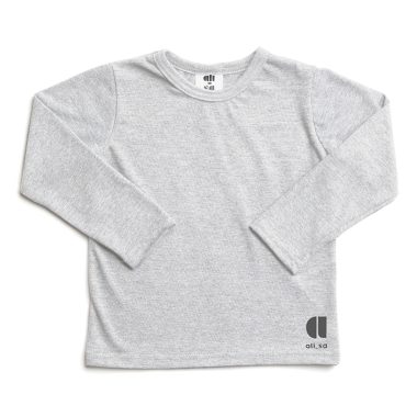 T-shirt long sleeve Ice Grey Melange