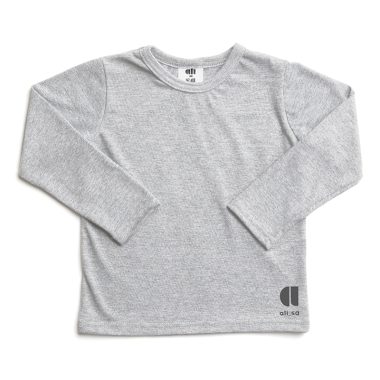 T-shirt long sleeve Grey Melange