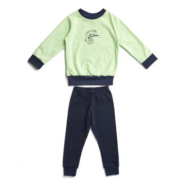 Mint/Navy Pyjamas Chameleon Print